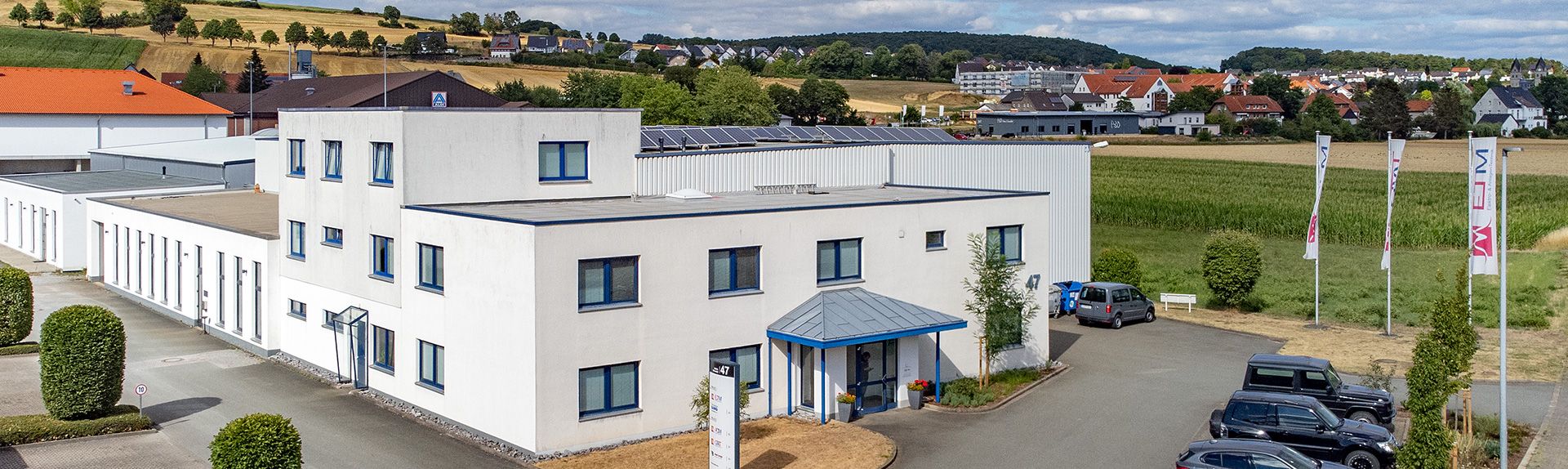 Blick auf das Firmengelände