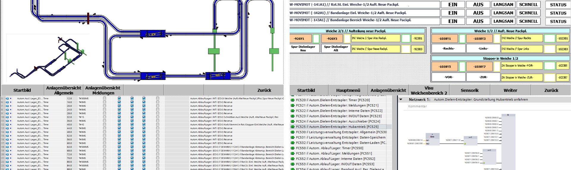 Beispiele unserer Automatisierungssysteme und Steuerungstechnik
